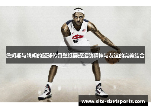 詹姆斯与姚明的篮球传奇壁纸展现运动精神与友谊的完美结合